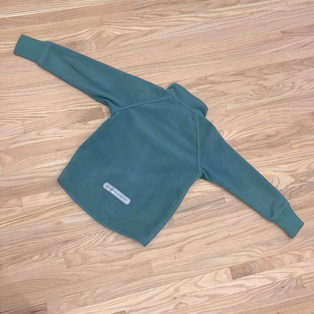 Polarn O. Pyret blue zip up fleece in sz 3-4 with chest pocket - Picture 5 of 5